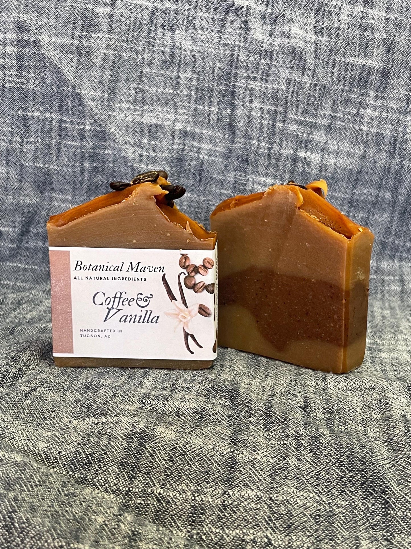 Coffee Vanilla Exfoliating Soap: Locally Roasted, Purifying Bar
