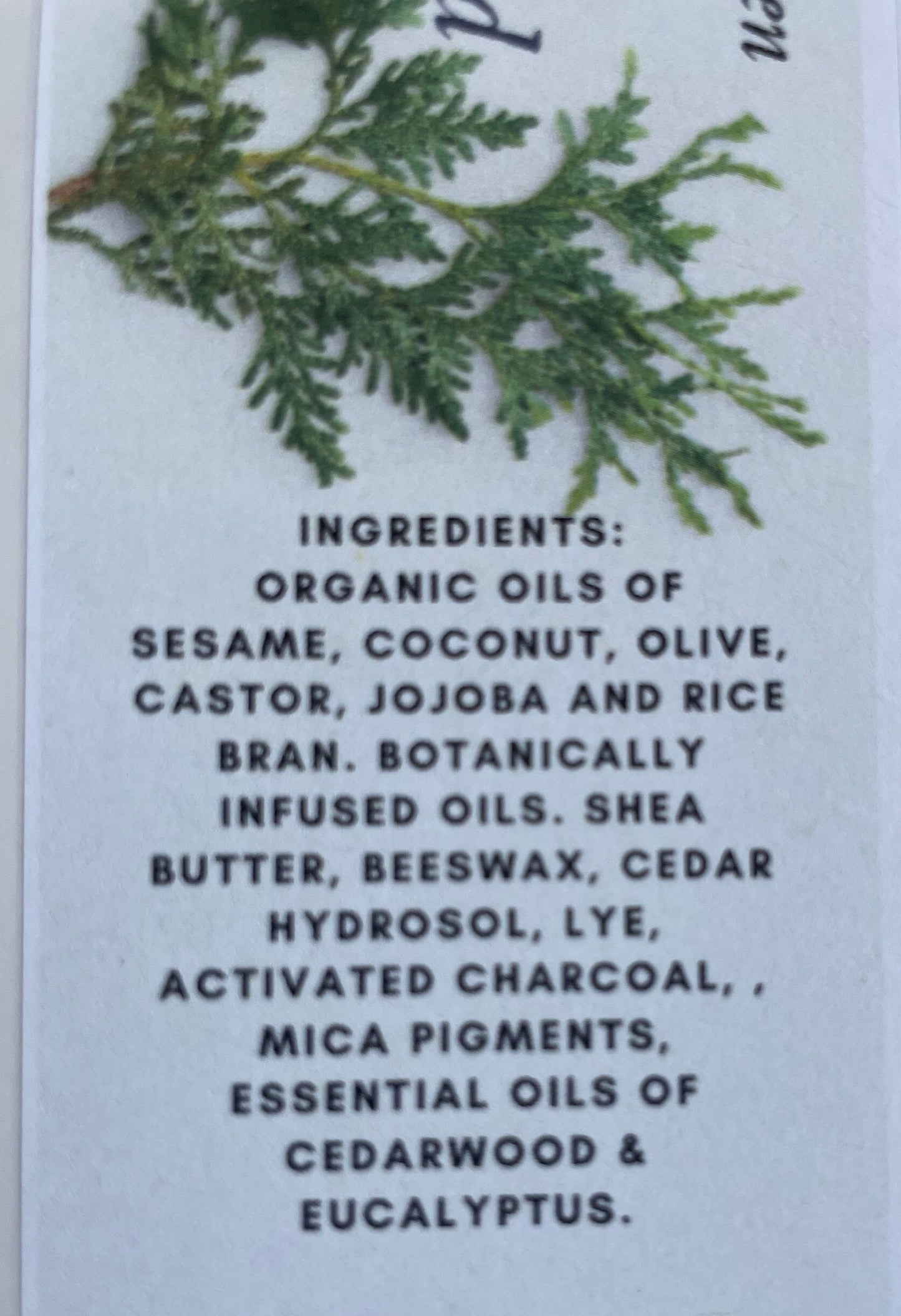 Cedarwood Soap with Balm of Gilead