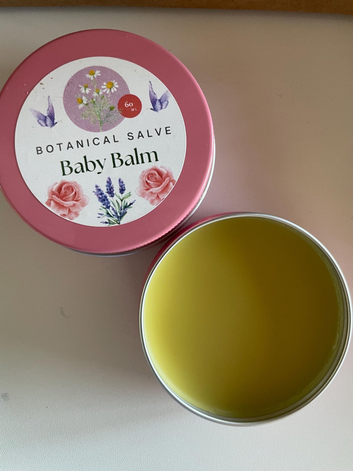 Herbal Baby Balm: Lavender, Rose, Chamomile
