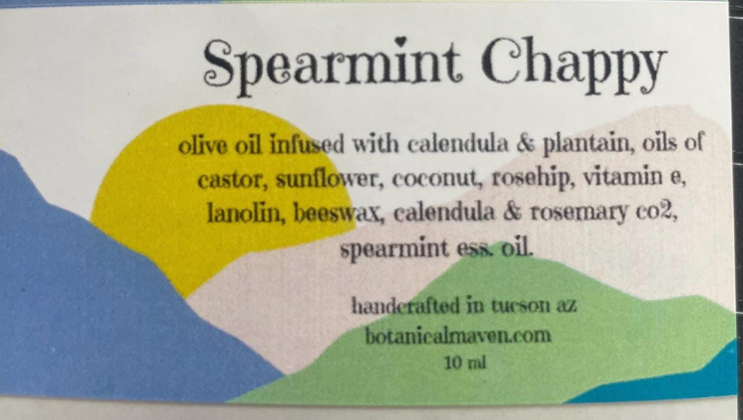 Spearmint Lip Balm: Botanical Oils
