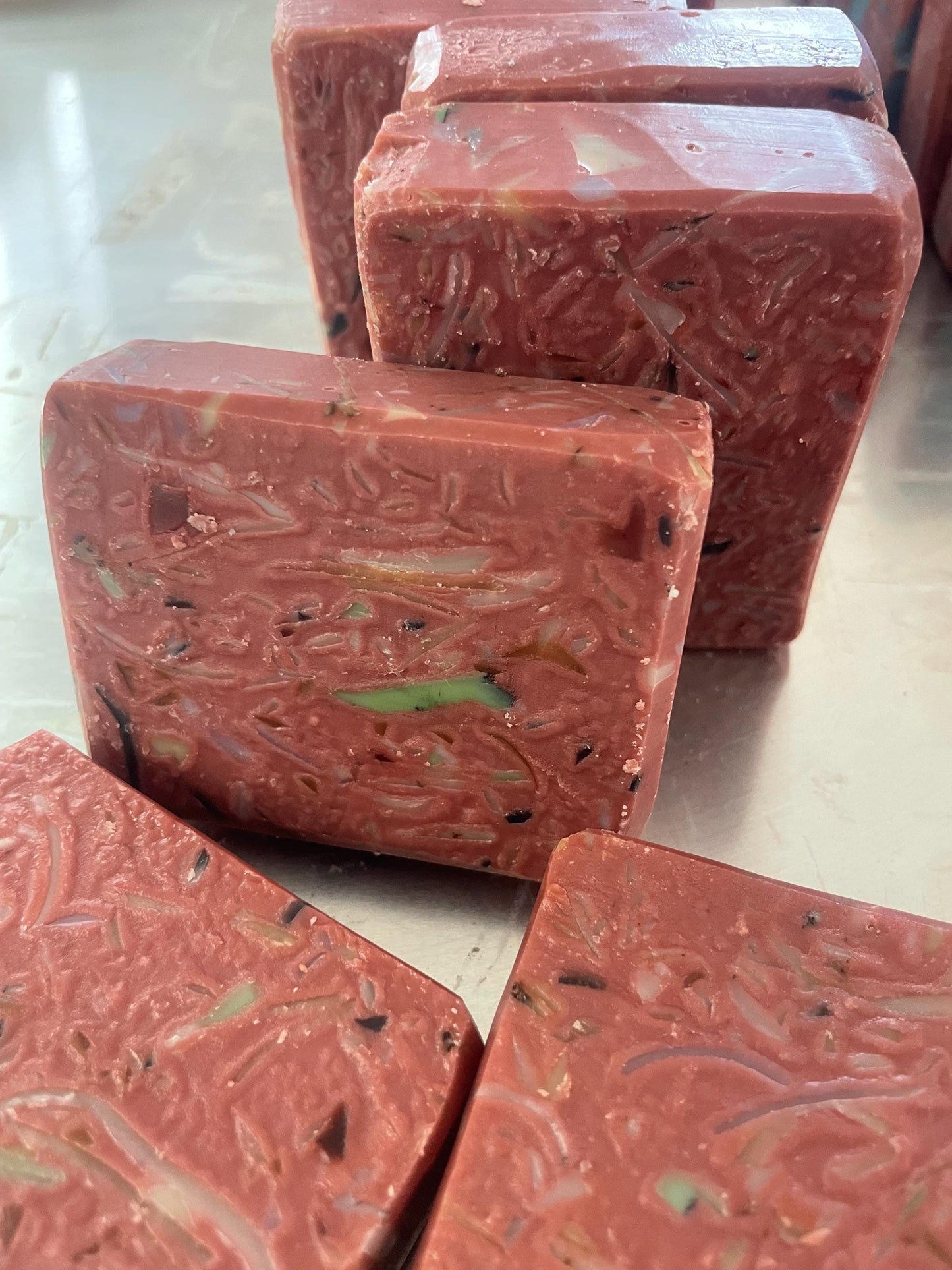 Confetti Soap: Recycled Botanical Bar - Red Moroccan Clay