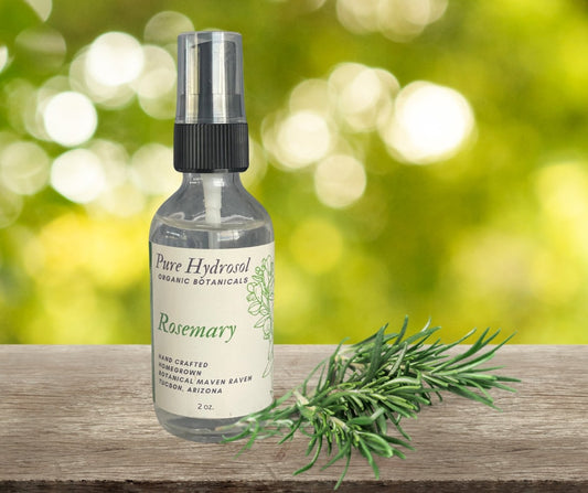 Organic Rosemary Hydrosol: Handcrafted Botanical Distillate