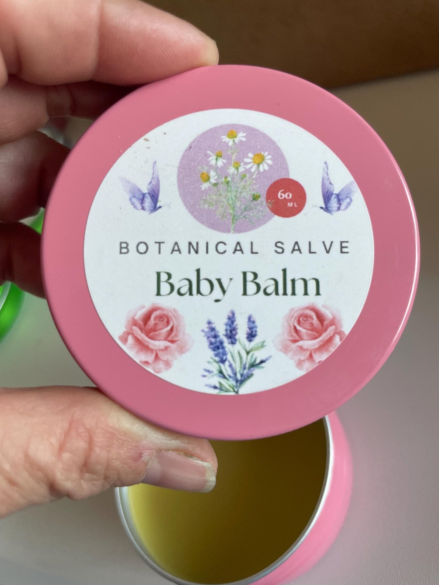 Herbal Baby Balm: Lavender, Rose, Chamomile