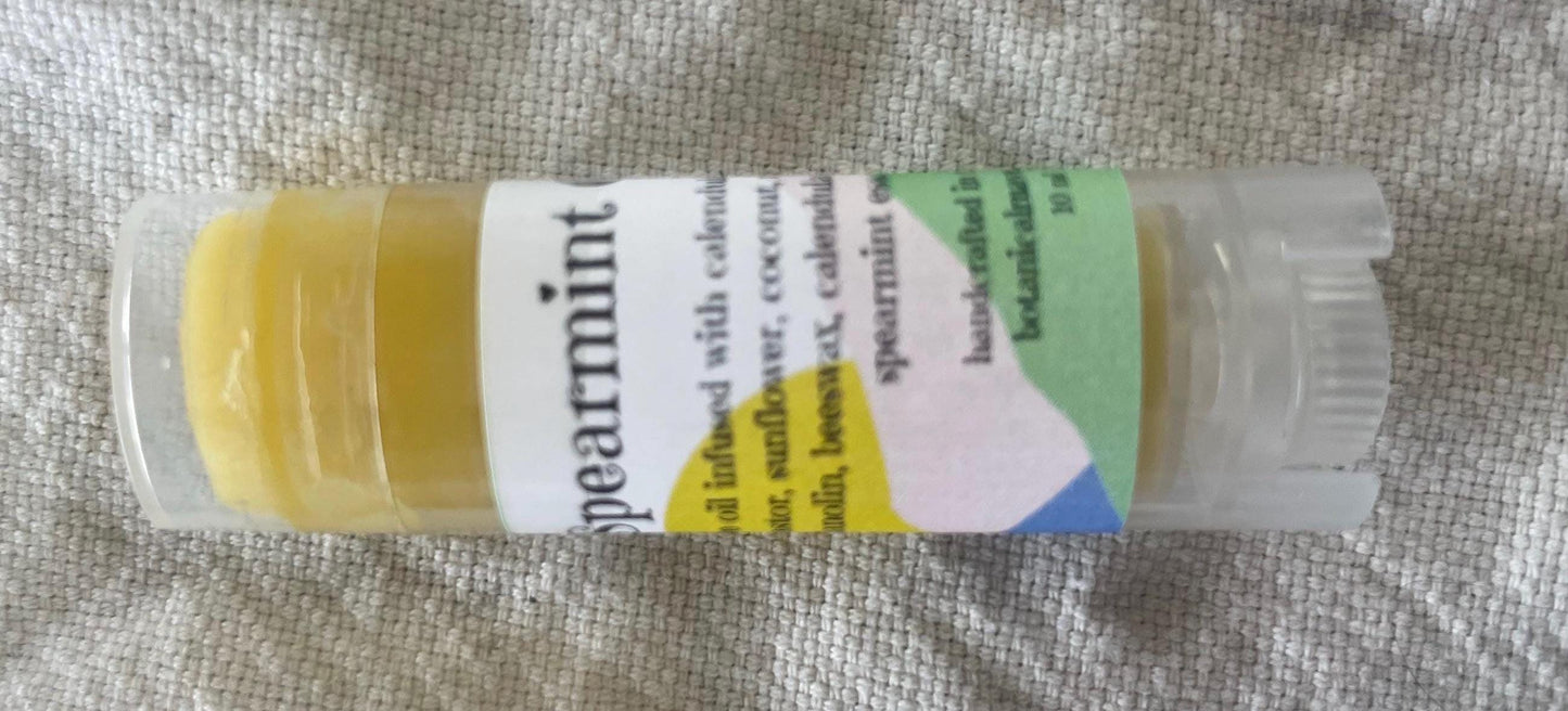 Spearmint Lip Balm: Botanical Oils