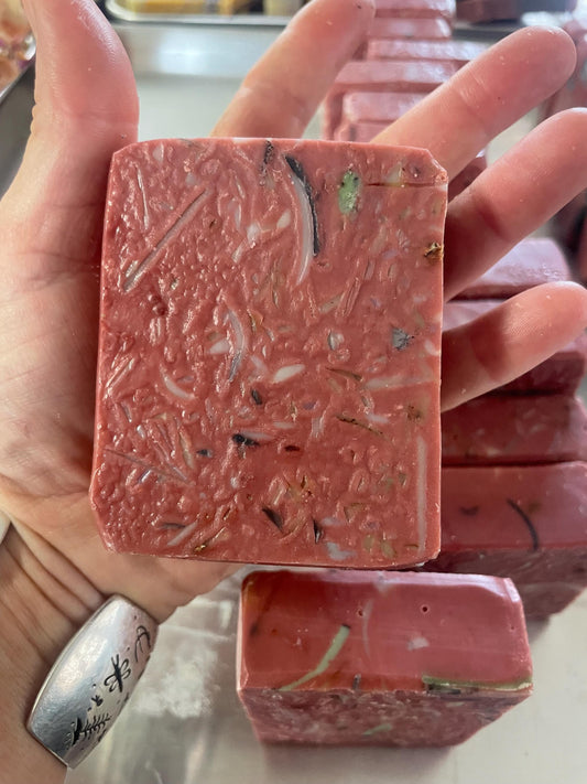 Confetti Soap: Recycled Botanical Bar - Red Moroccan Clay