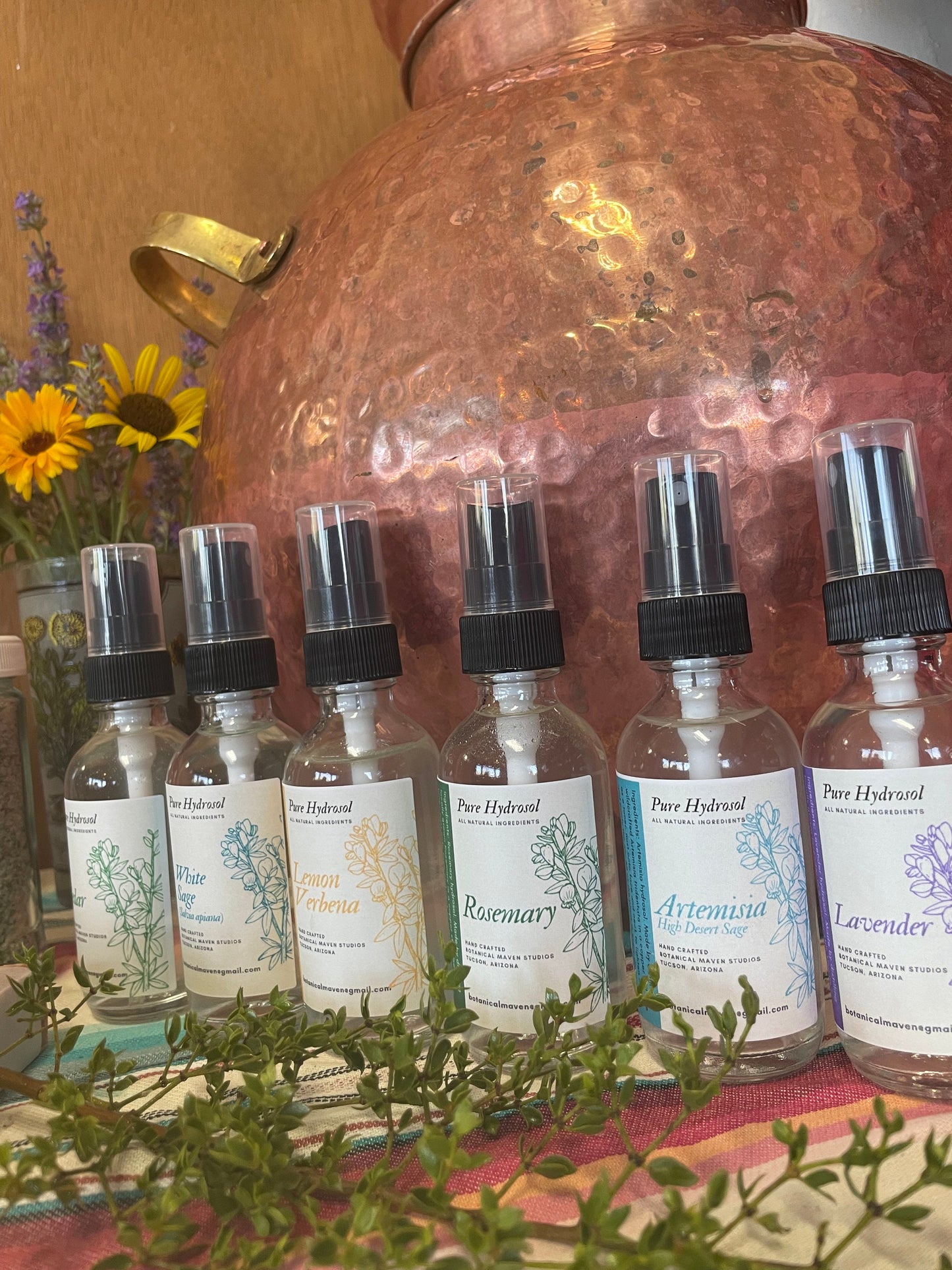 Organic Lemongrass Hydrosol: Handcrafted Botanical Spray