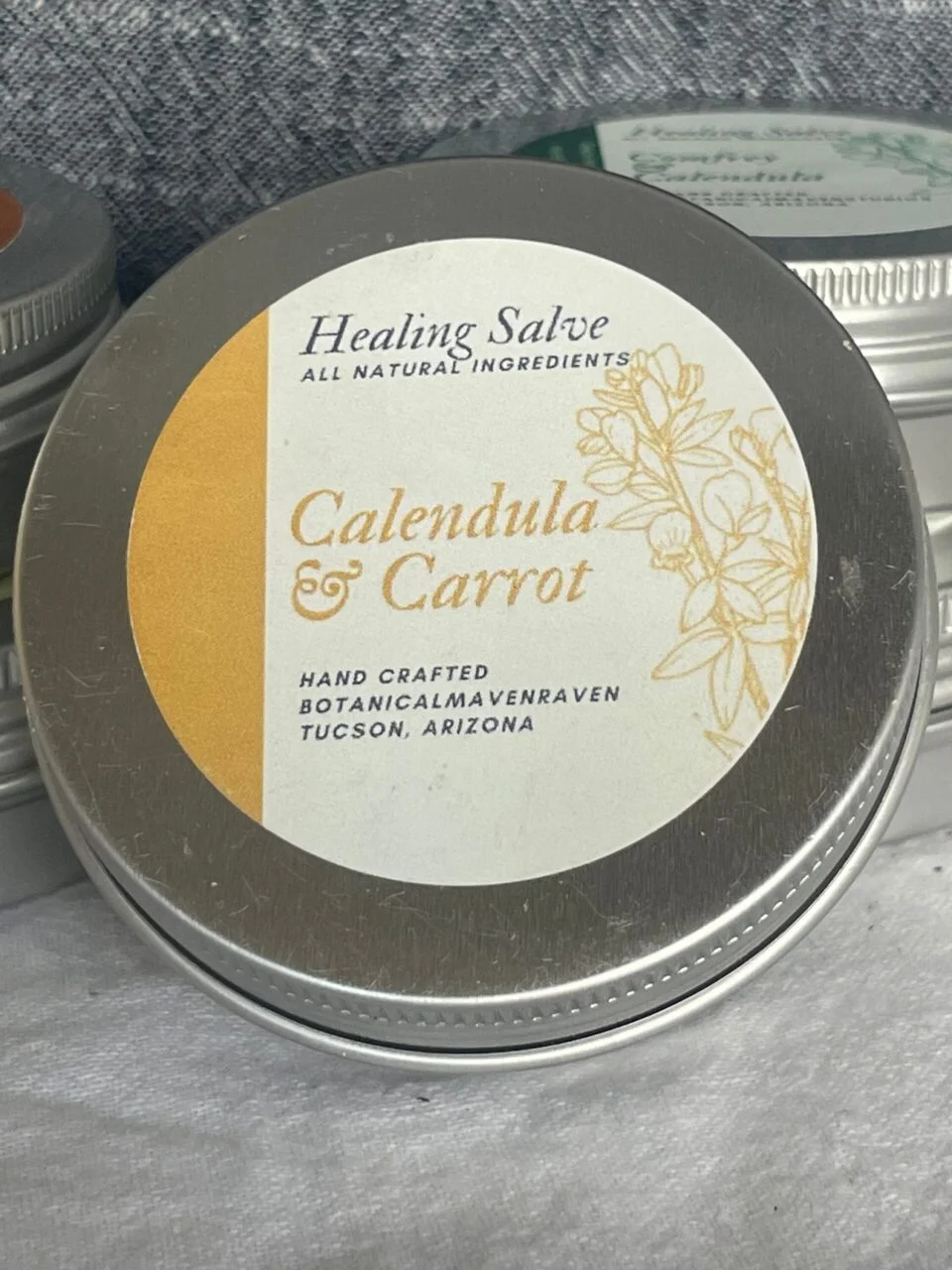 Calendula Carrot Seed Salve Label scaled